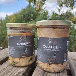 Cassoulet au Confit d’Oie et Saucisse de Toulouse. Bocal 995 grs..