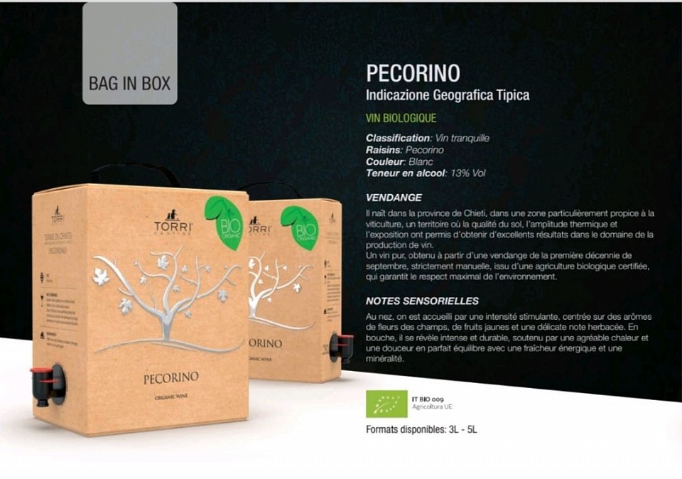 Vin Blanc Bio Pecorino des Abruzzes