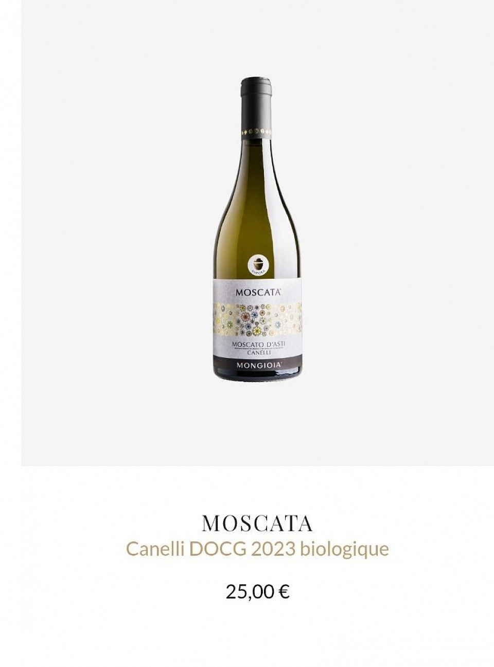 Le 1er Moscato d'Asti Élevé en Amphore