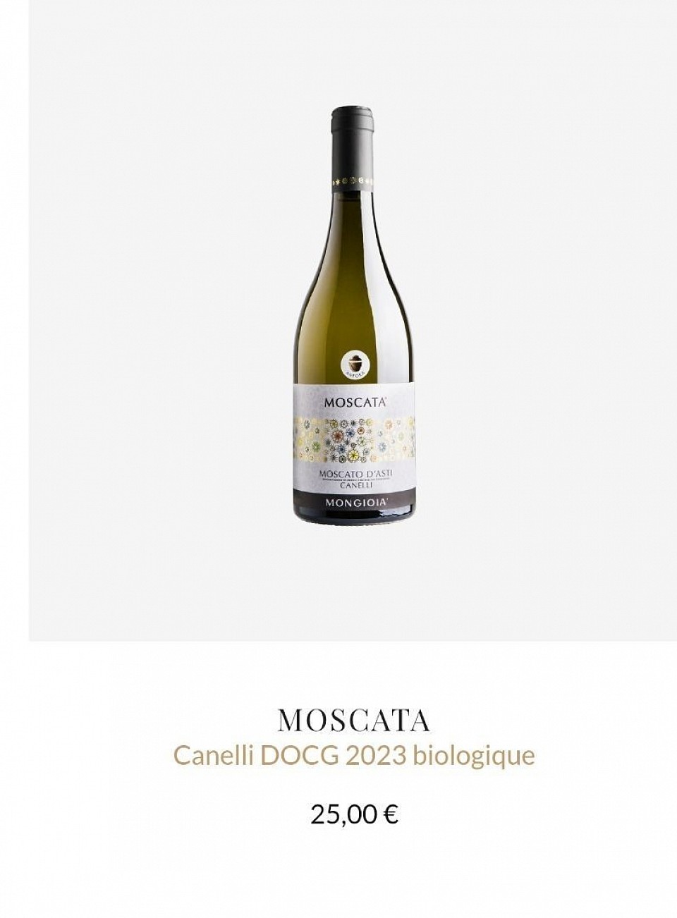 Le 1er Moscato d'Asti Élevé en Amphore. Un parfait compagnon au Foie Gras Fermier du Gers